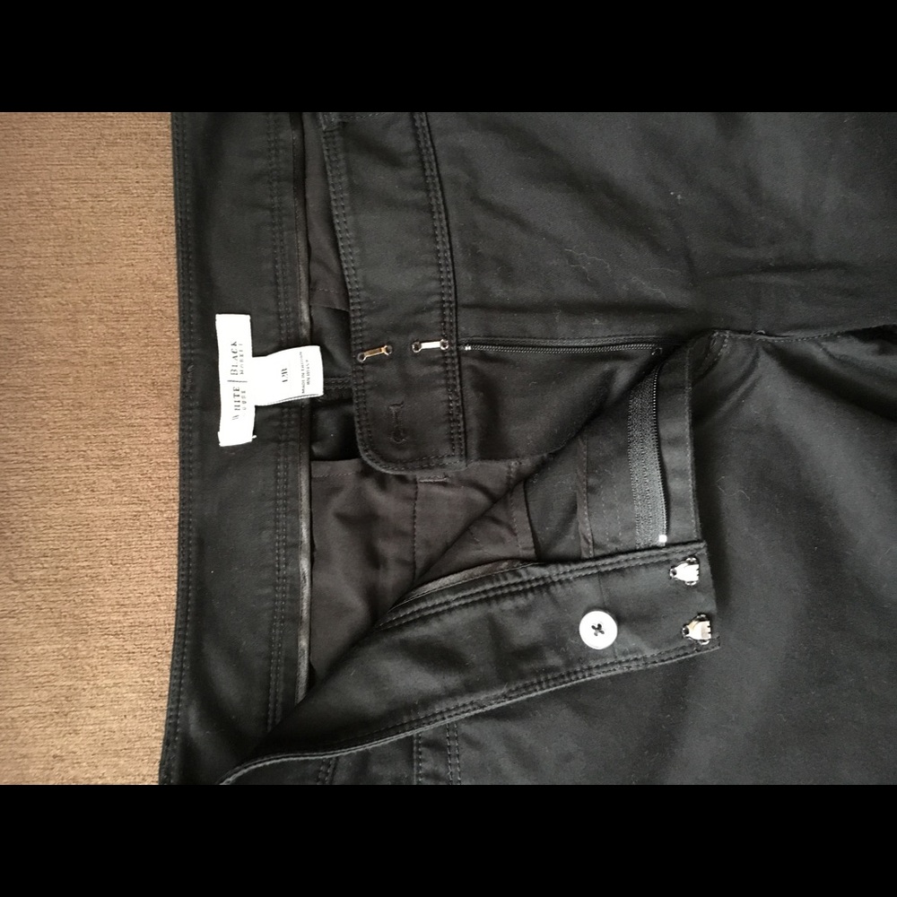 WHBM Black Chinos Boot Cut Sz 12R